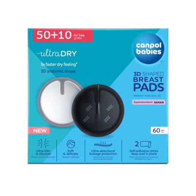 Вкладыш для бюстгальтера Canpol babies ультрапоглощающие 3D 60 шт черные (1/655) Винница - изображение 8