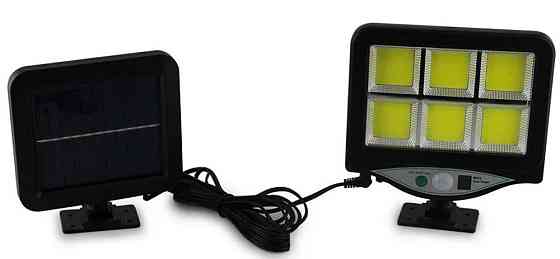 Ліхтар вуличний BK-128-6COB на сонячній батареї, з пультом 7499 Винница