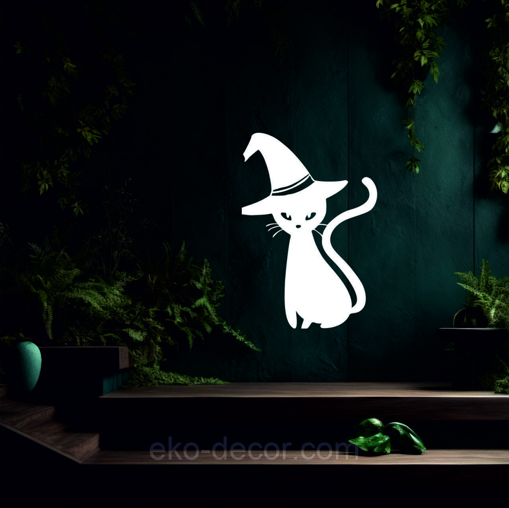 Декоративное настенное Панно «Кот», Декор на стену 50*34 см, Белый Киев - изображение 4