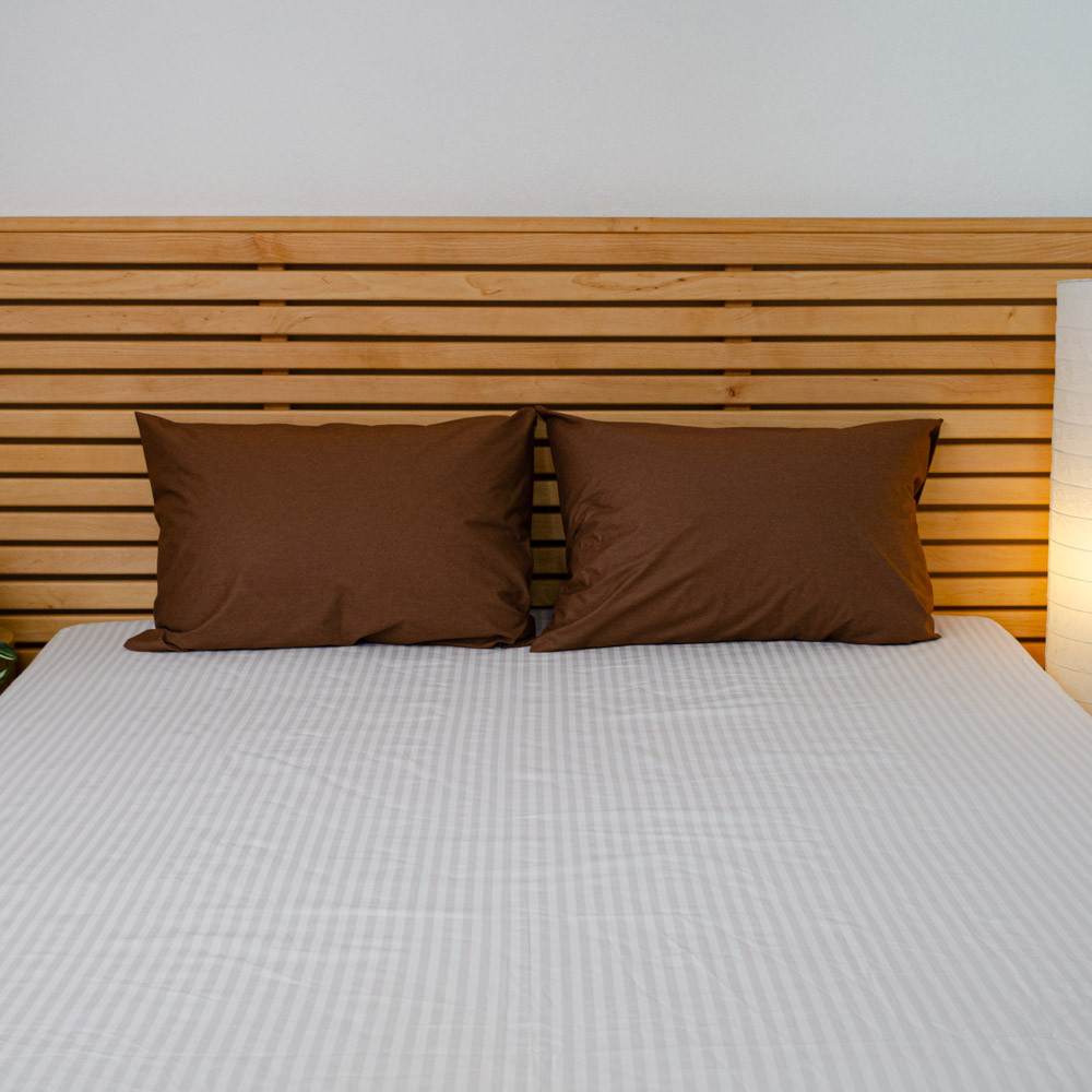 Наволочка на подушку 70х70 см бязь ранфорс 120 г/м2 YouStar 1 шт. (Шоколад) Сумы - изображение 4