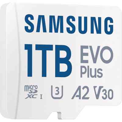 Карта памяти Samsung 1TB microSDXC Class UHS-I U3 V30 A2 EVO Plus + SD Adapter (MB-MC1T0SA/EU) Винница