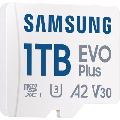 Карта памяти Samsung 1TB microSDXC Class UHS-I U3 V30 A2 EVO Plus + SD Adapter (MB-MC1T0SA/EU) Винница - изображение 2