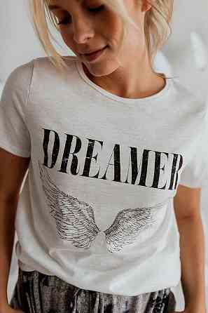 Футболка жіноча з принтом  48 Біла 2664088752 Дніпро