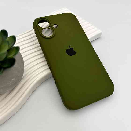Чохол для смартфона Silicone Full Case AA Camera Protect for Apple iPhone 17 29,Army Green Київ