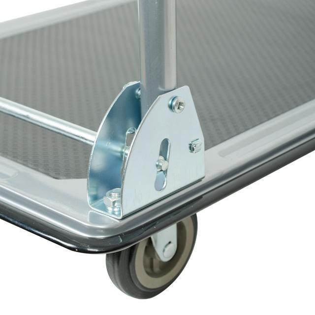 Візок ручний чотирьохколісний, 150 кг, 740×480×830 мм, колеса: 100 мм, сталевий INTERTOOL LT-9053 Киев - изображение 10