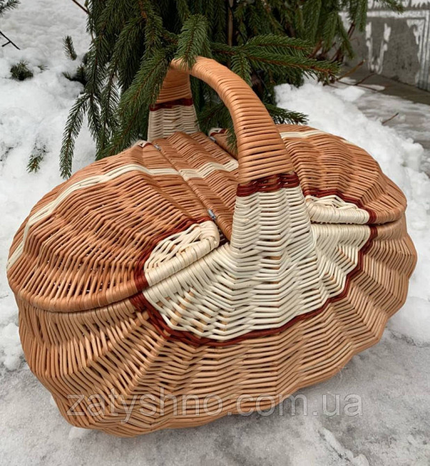 Кошик плетений пікнік Київ - фото 4