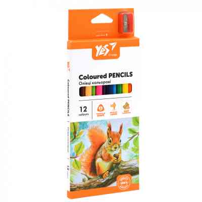 Карандаши цветные Yes Orange Line 12 кольорів з точилкою (290723) Винница