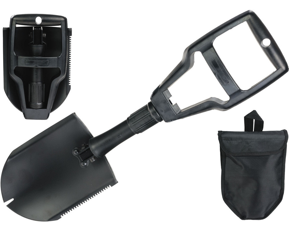 Багатофункціональна Саперна Лопата 4в1 трискладна з чохлом Mil-Tec від Sturm "Generation II" (15522100) Нововолинськ - фото 1