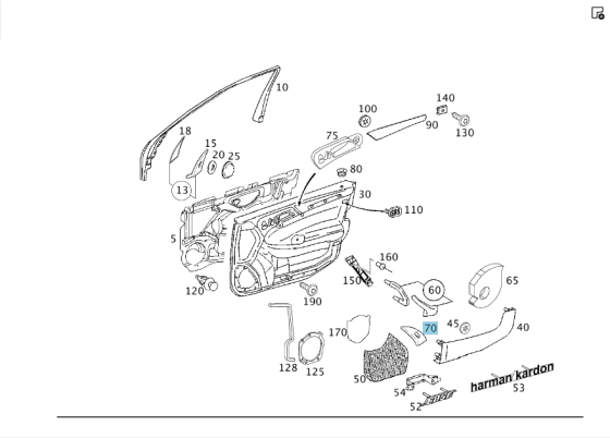 Mercedes-Benz  A2037271828 7J12 Алюмінієва декоративна накладка на кнопку склопідйомника передніх правих дверей C-class W203 C-class S203 Одеса