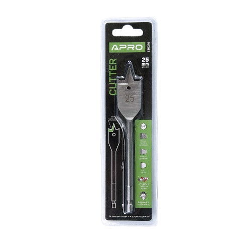 Свердло по дереву пірьйове 25*150мм Cutter APRO Житомир - изображение 2