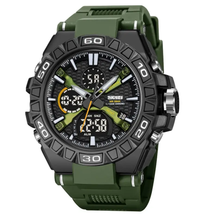 Часы мужские наручные спортивные Skmei 2220 (Зеленый) Киев