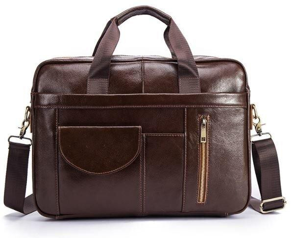 Сумка мужская под ноутбук Vintage 14882 Коричневая Киев - изображение 10
