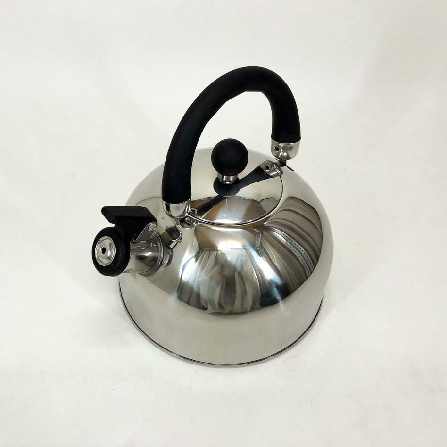 Нержавеющие чайники со свистком Unique UN-5302, Чайник с удобным носиком для налива воды FR-15 Львов - изображение 9
