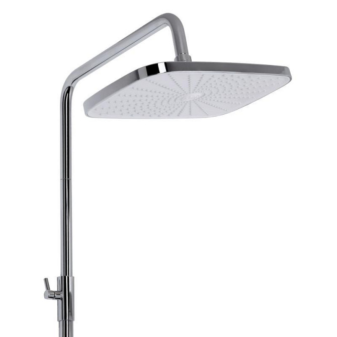 Душевая система из латуни Qtap Gemini на три потребителя (с изливом) QTGEM111CRW45687 Chrome/White Харьков - изображение 5