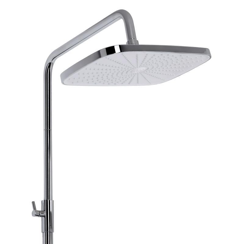 Душевая система  из латуни Qtap Gemini на три потребителя (с изливом) QTGEM111CRW45687 Chrome/White Харьков - изображение 5