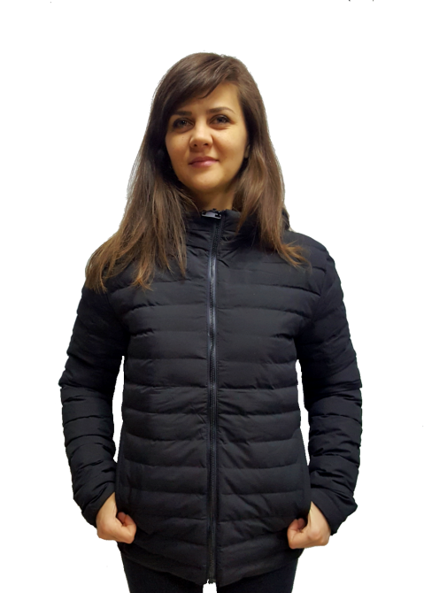 Женская демисезонная полу батальная стеганая куртка 