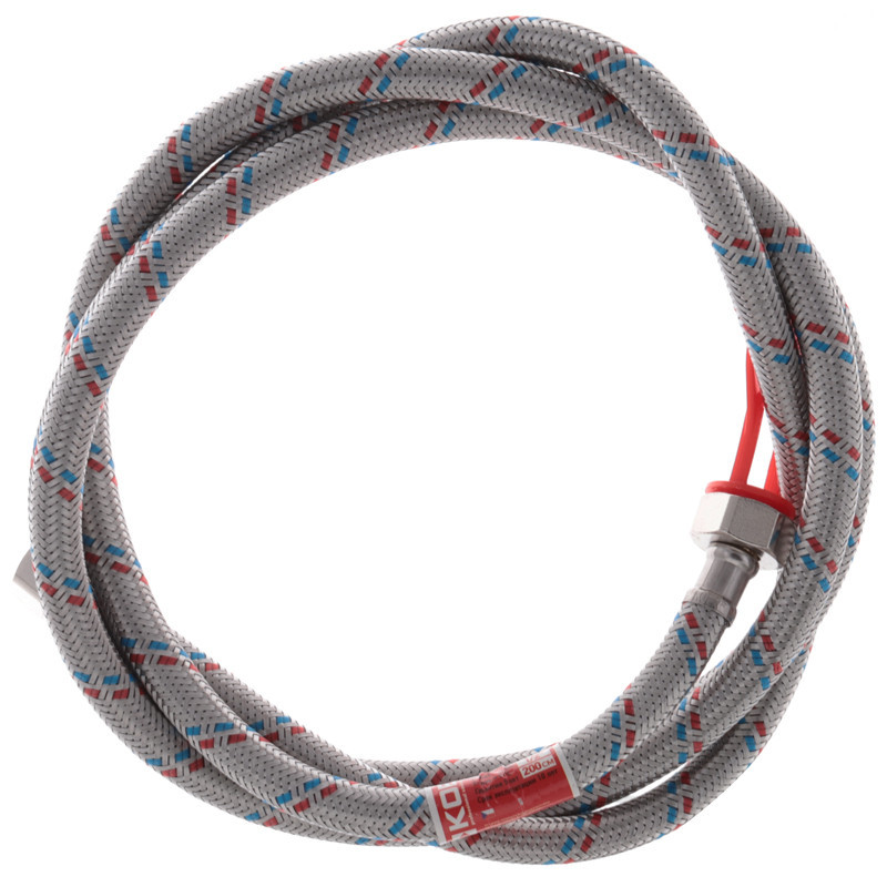 Гнучкий шланг для підключення води гайка 1/2'' - гайка 1/2'' (200 см) Koer (KR0261) Київ - фото 3