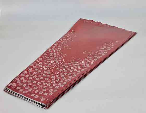 Конусне паковання під квіти h80/18низ/42верх метал червоний (100 шт.) візерунок146 (4) (100 шт) Харків