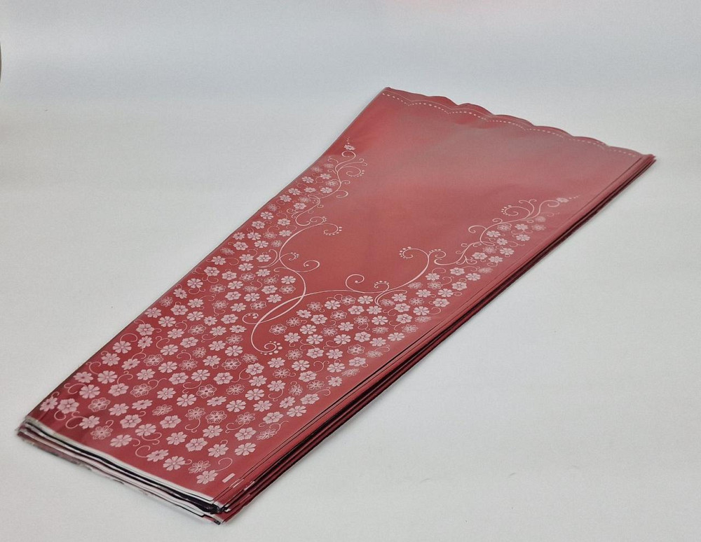 Конусне паковання під квіти h80/18низ/42верх метал червоний (100 шт.) візерунок146 (4) (100 шт) Харків - фото 1