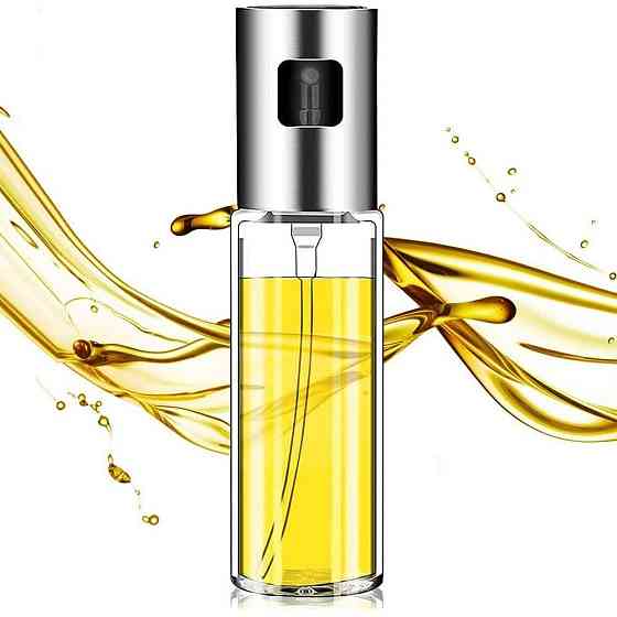 Розпилювач для олії 100мл, OIL BOTTLE / Скляна пляшечка-спрей для олії та соусу / Кухонний диспенсер Київ
