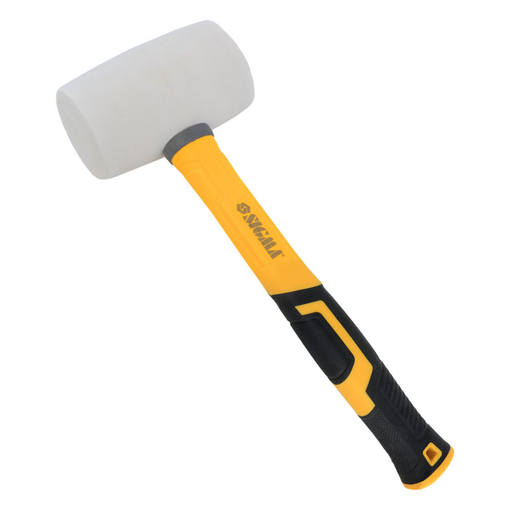 Sigma Киянка резиновая белая 450г фиберглассовая рукоятка SIGMA (4317301) Коломия - фото 3