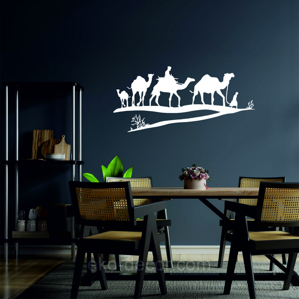 Декоративне настінне Панно «Караван» Декор на стіну 90*42 см, Білий Київ - фото 9