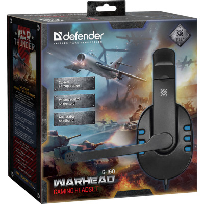 Наушники Defender Warhead G-160 Black-Blue (64118) Винница - изображение 5