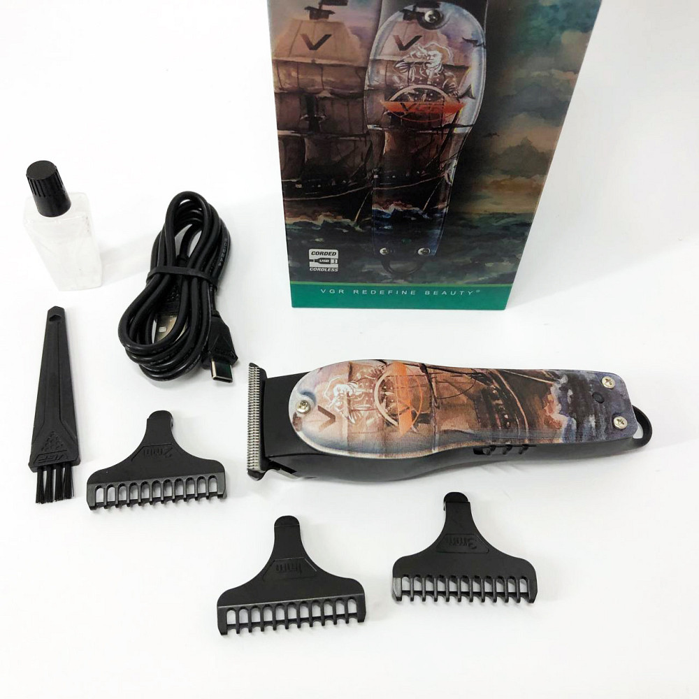 Універсальна машинка для стрижки голови та бороди VGR, Машинка для стрижки волосся хороша NE-44 Київ - фото 19