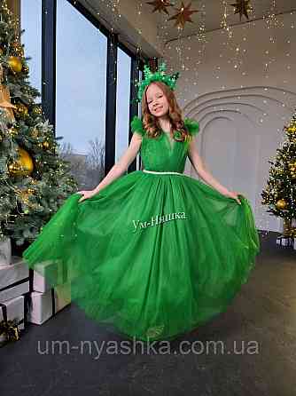 Зелене пишне плаття 134-152 Кривий Ріг