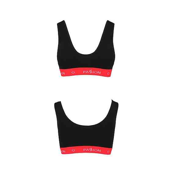 Спортивний топ на широких бретелях Passion PS003 TOP S, black Sex Aura Київ