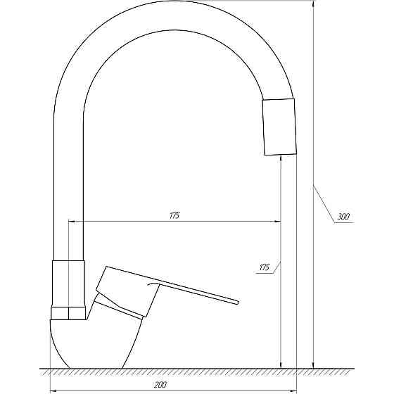 Змішувач для кухні DOMINO BLITZ DBC-203SLR-Black Київ