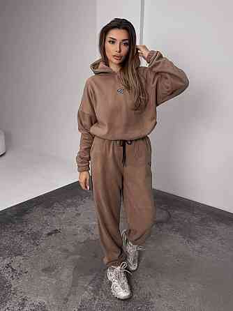 Женский теплый костюм, из флис полара L-XL, Мокко Одесса