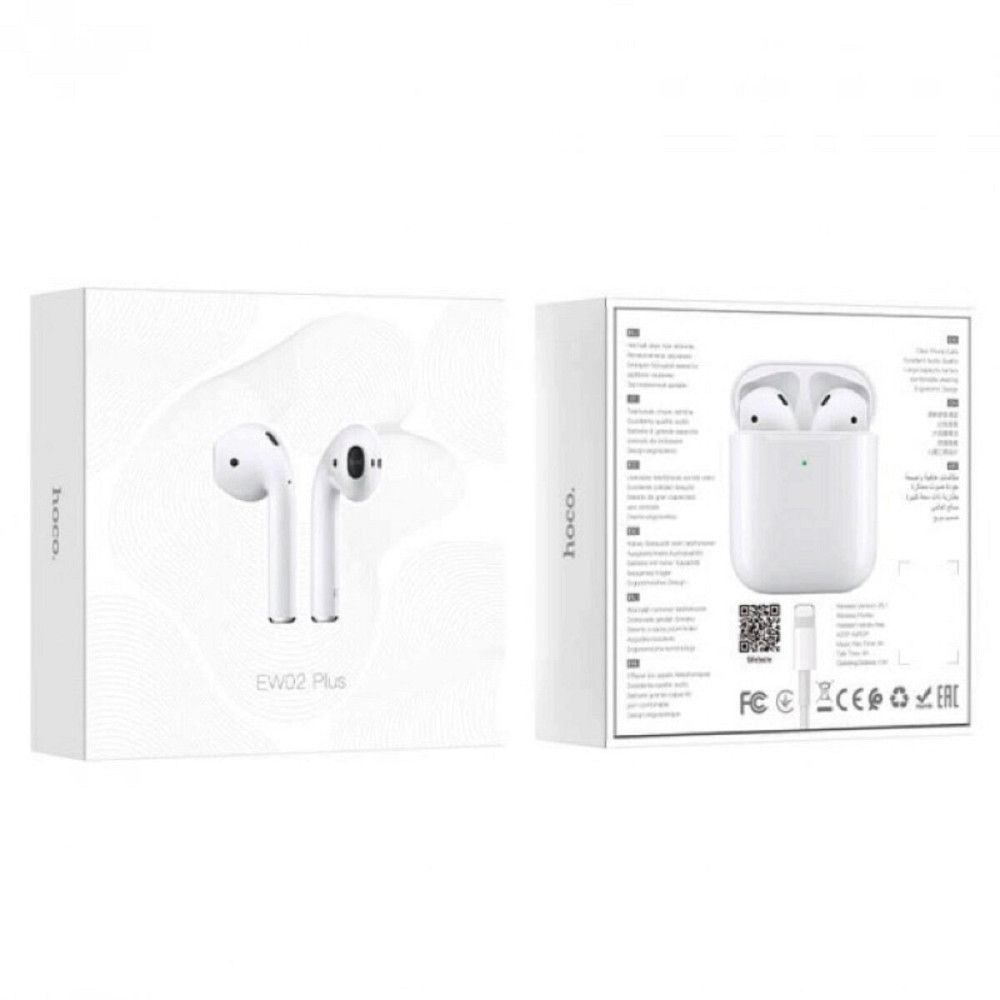 Навушники HOCO EW02 Plus True wireless BT headset White Киев - изображение 3
