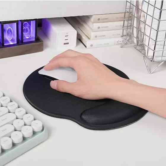 Килимок для миші HOCO Polar Fox з підтримкою зап’ястя Чорний Київ