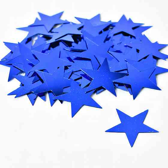 Конфетти Звездочки жосткие 15 г 1 см синий Киев