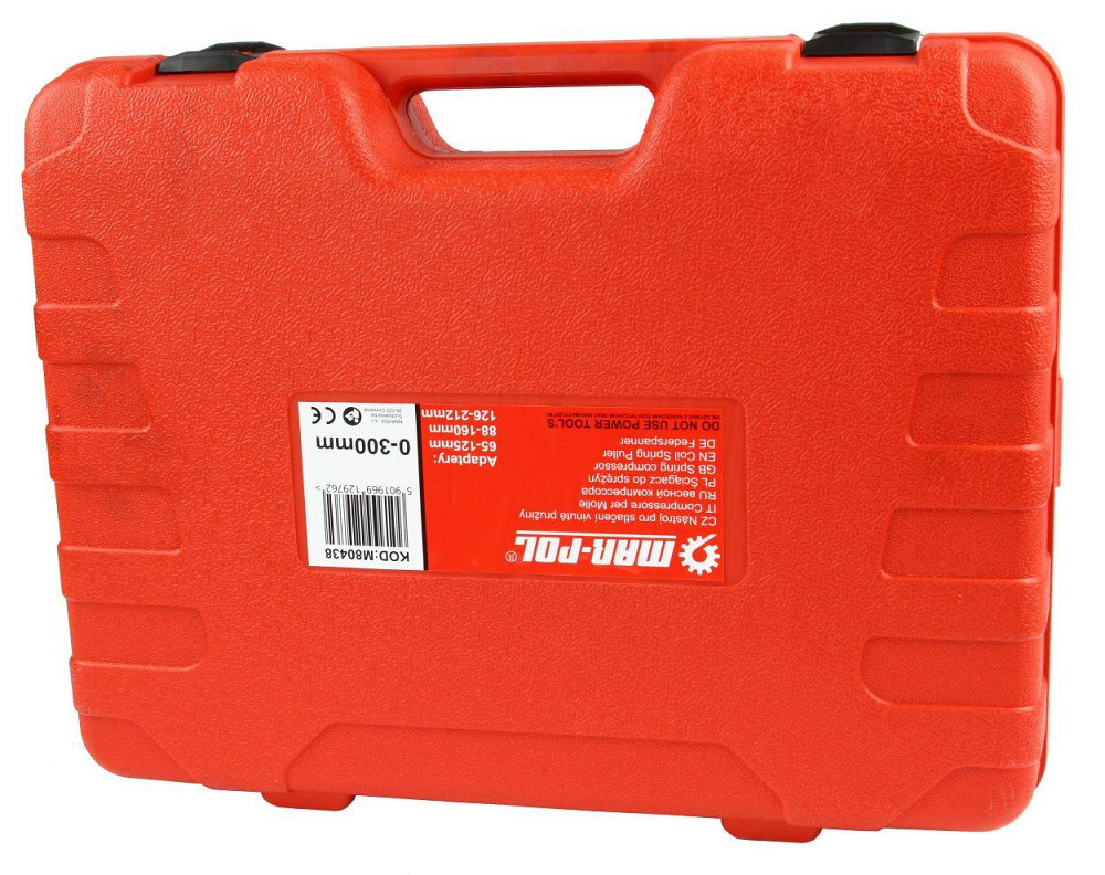 Професійний набір для зняття пружин 7 елементів у кейсі Mar-Pol (M80438) Нововолинськ - фото 10