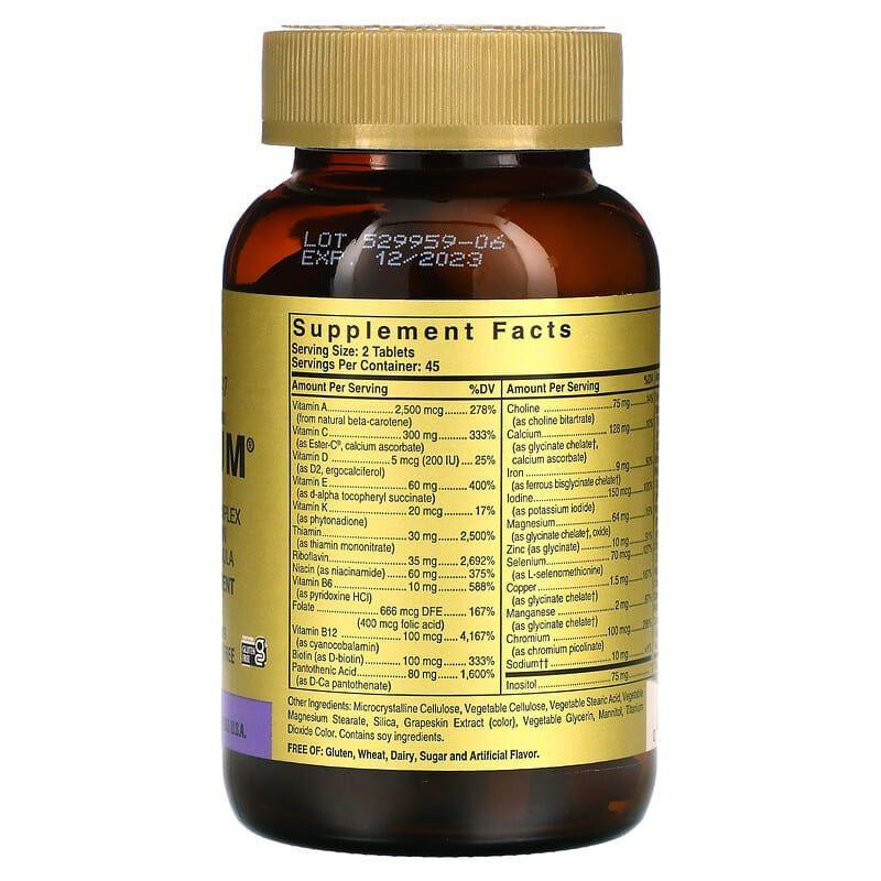 Мультивитаминный комплекс Solgar Omnium Phytonutrient Complex, 90 таблеток Киев - изображение 9
