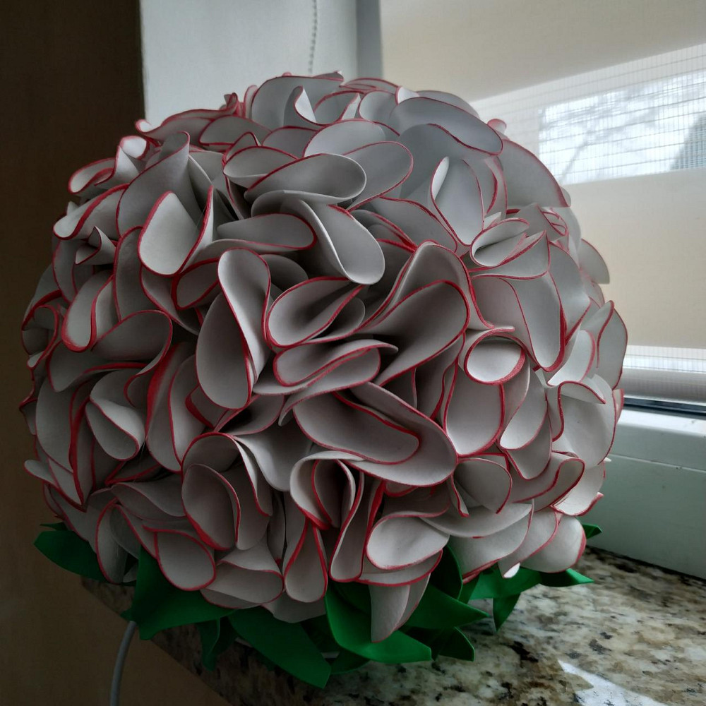 Світильник-нічник "Гортензія біло-рожева" Дніпро - фото 7