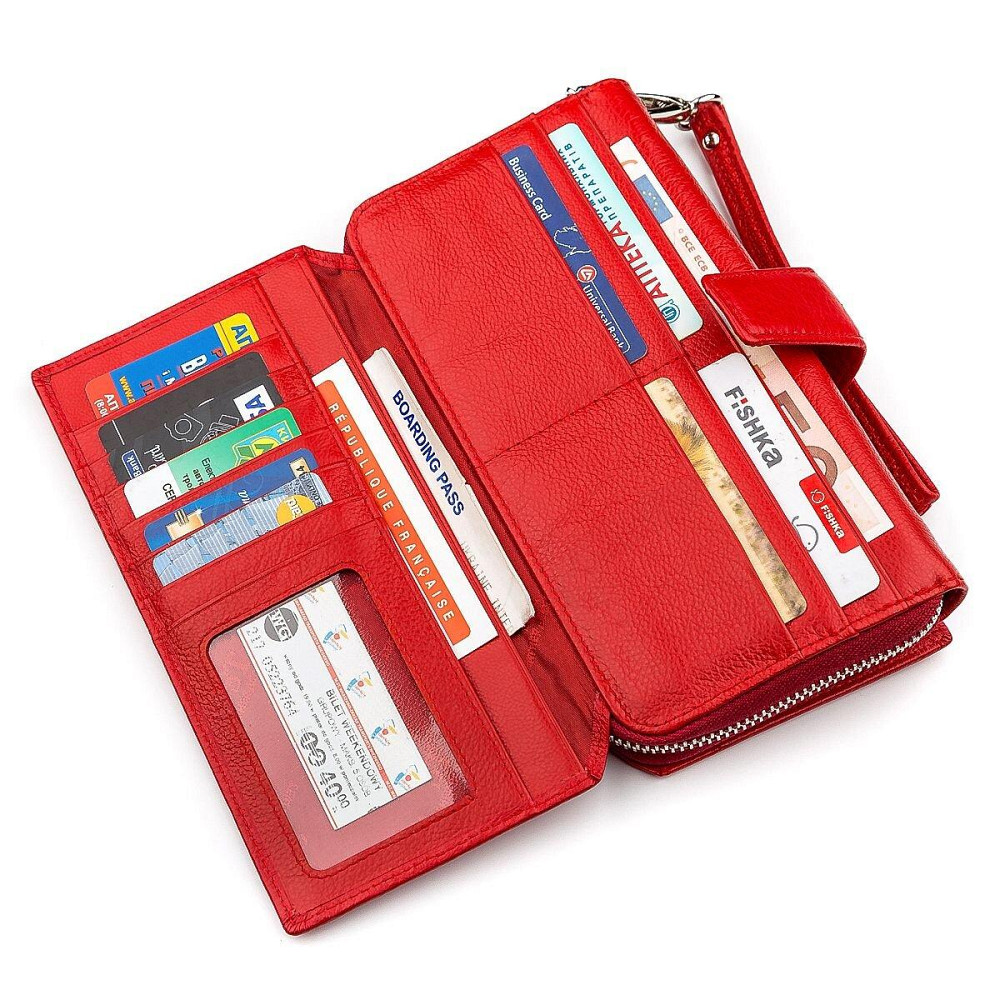 Гаманець жіночий дуже гарний Червоний (ST Leather) Київ - фото 9