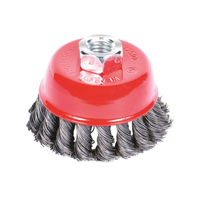 Щітка для електроінструменту Sigma дротяна чашеподібна 125мм М14x2мм сталева кручена 9026121 (9026121) Вінниця - фото 1