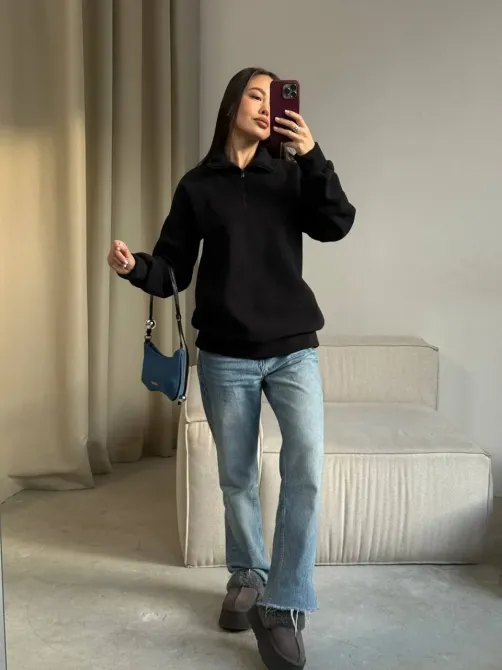 Женский флисовый теплый свитер на молнии Харьков - изображение 2