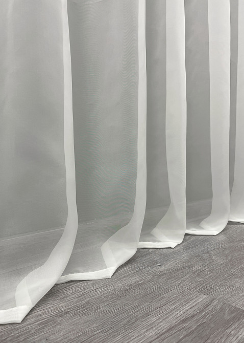 Тюль VR-Textil н105 Шифон однотонний Молочний 200х250 см (41-048) Київ - фото 8