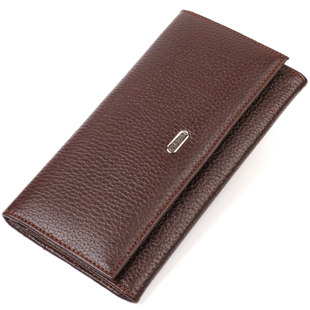 Багатофункціональний гаманець для жінок з натуральної шкіри CANPELLINI 21828 Коричневий Київ - фото 1
