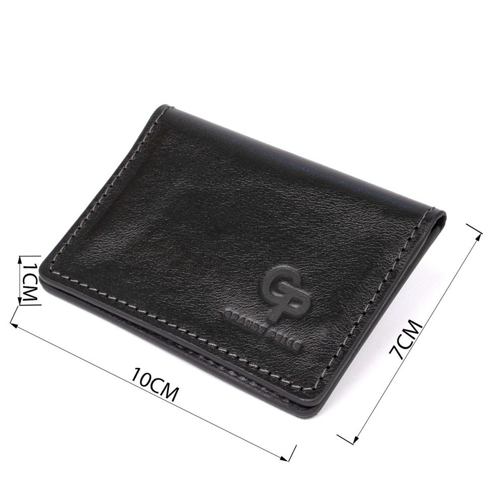 Кожаная визитница GRANDE PELLE 11487 Черный Киев - изображение 3