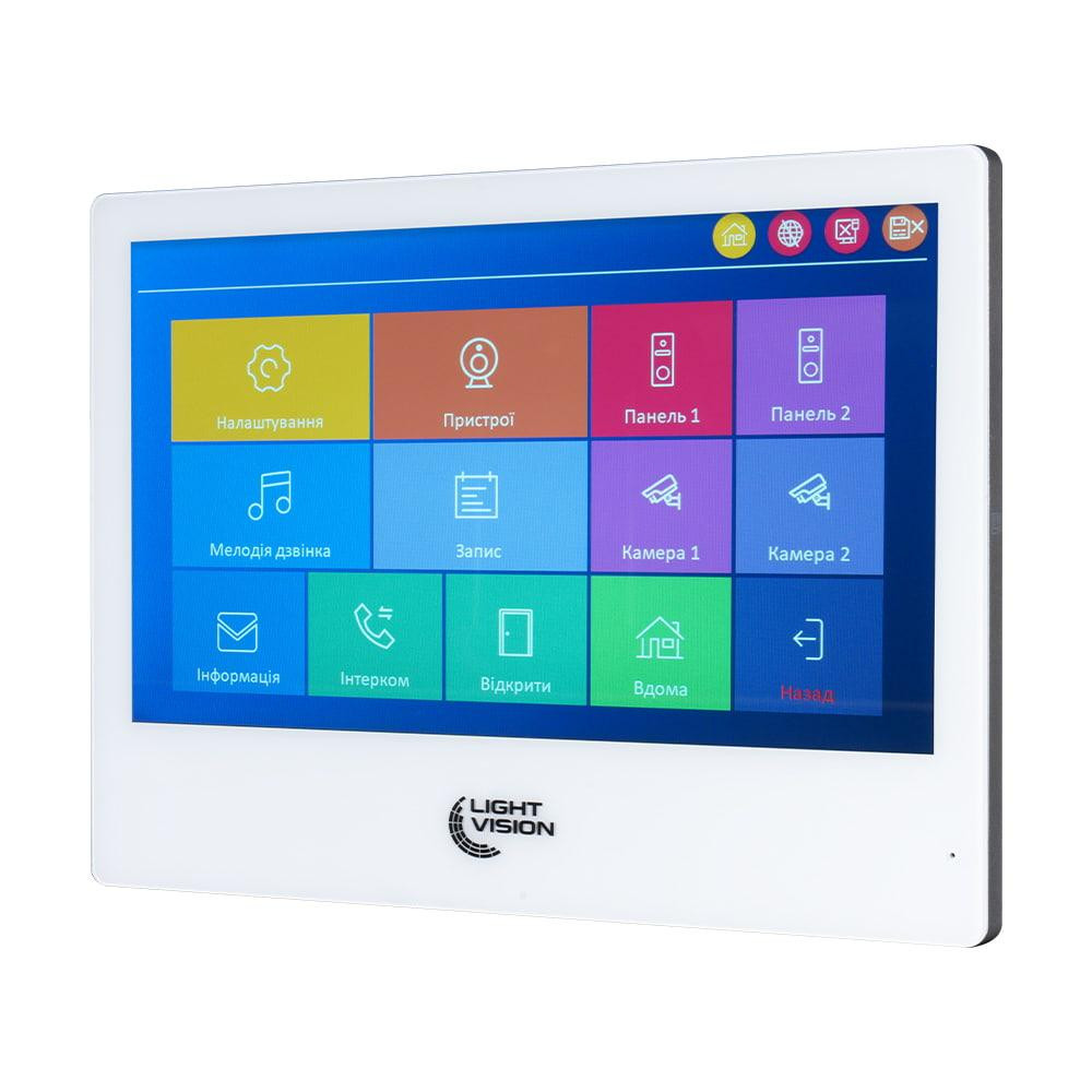 Відеодомофон 10" WiFi Tuya Light Vision SINGAPORE FHD White (82-00229) Київ - фото 12