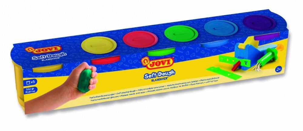 Тісто-паста для ліплення Jovi Blandiver 5 кольорів по 110г (405) Киев - изображение 1