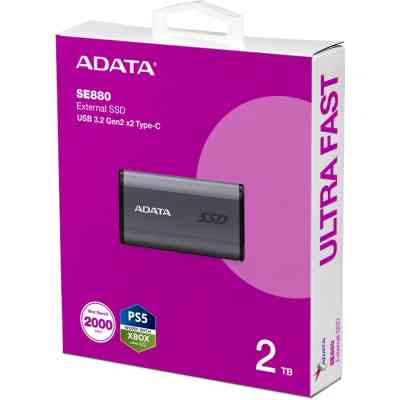 Накопичувач SSD USB 3.2 2TB ADATA (AELI-SE880-2TCGY) Вінниця