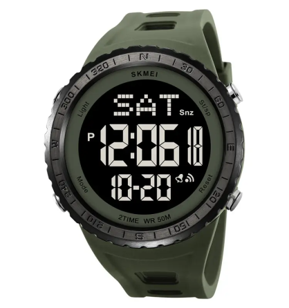 Часы мужские наручные спортивные Skmei 2192 (Зеленый с черным) Винница