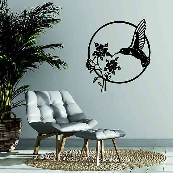 Декоративне настінне 3D Панно «Колибри» Декор на стіну з об'ємом Київ