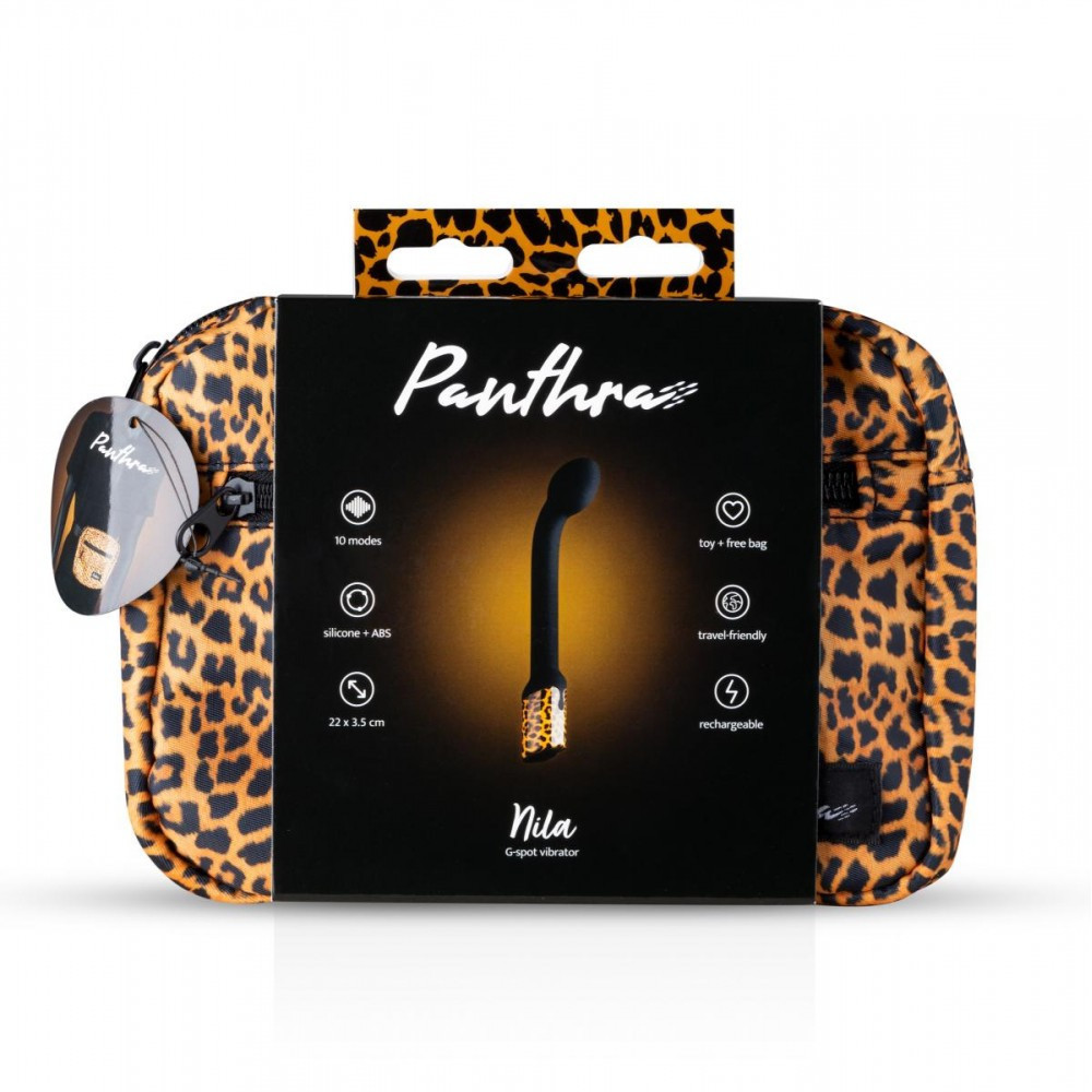 Вибратор для точки G Panthra Nila G-spot, черно-леопардовый Sex Aura Киев - изображение 6